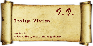 Ibolya Vivien névjegykártya