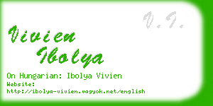 vivien ibolya business card